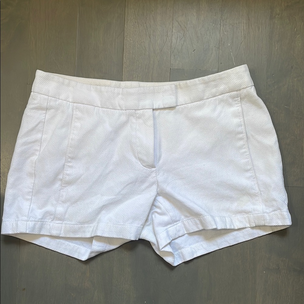 Theory White High Waist Shorts